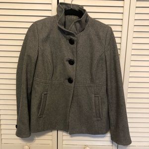 Old Navy Heather Gray Short Pea Coat